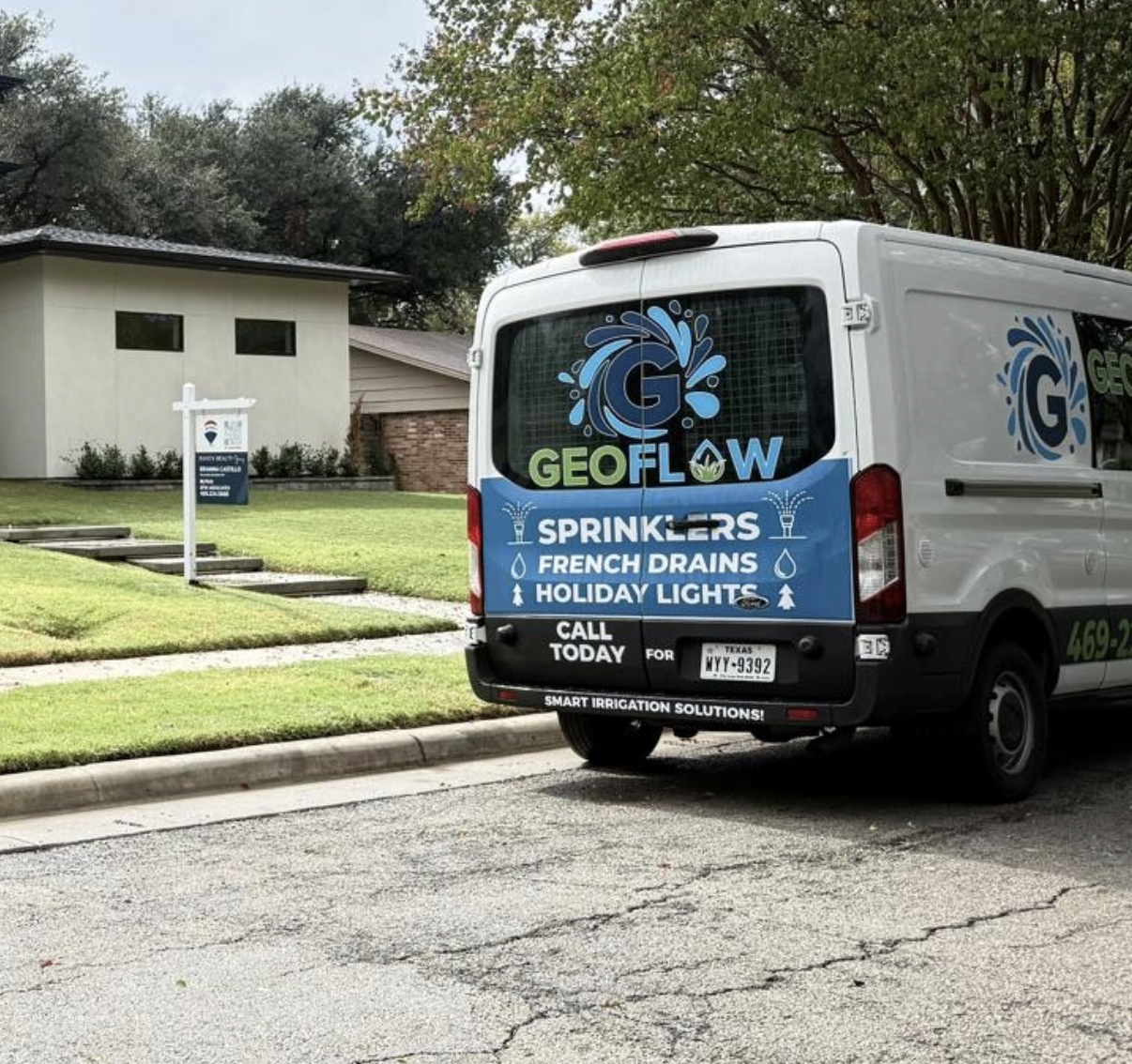 Photo of a GeoFlow service van